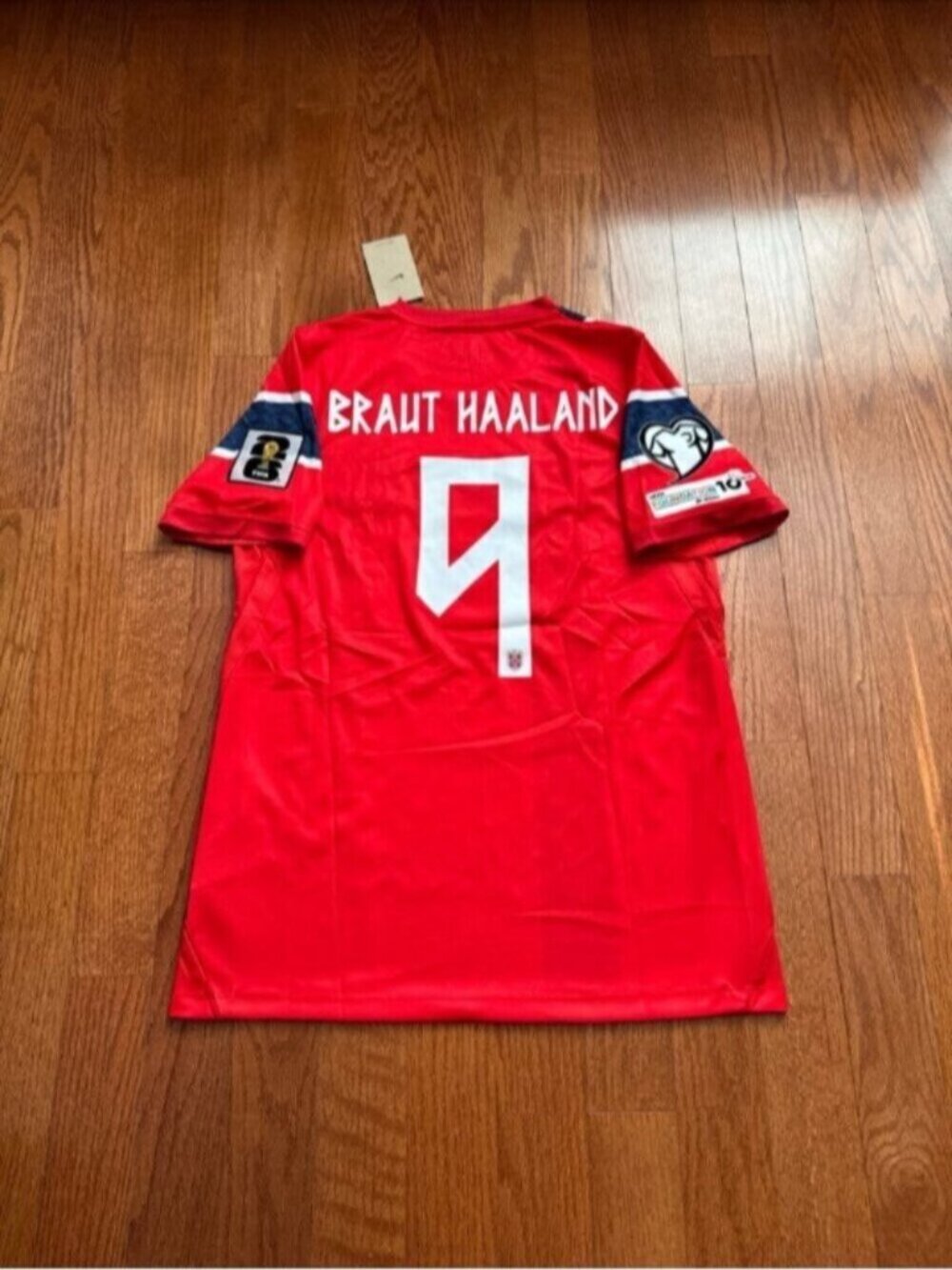 Norway Home Soccer Jersey Haaland #9 World Cup 2026 - Picture 8 of 15
